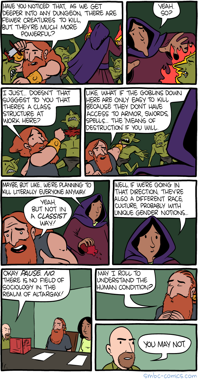 Saturday Morning Breakfast Cereal - Dungeon Classes
